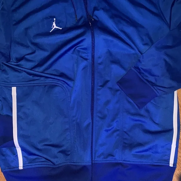 Vintage Jordan Royal Blue Zip-Up Hoodie - Picture 3 of 5